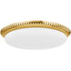 North Castle LED 18.25 inch Aged Brass Flush Mount Ceiling Light
