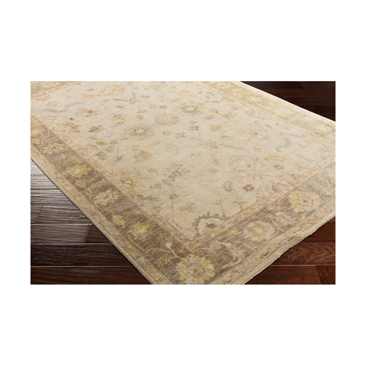 Normandy 36 X 24 inch Ivory/Taupe/Butter/Blush/Light Gray Rugs, Wool