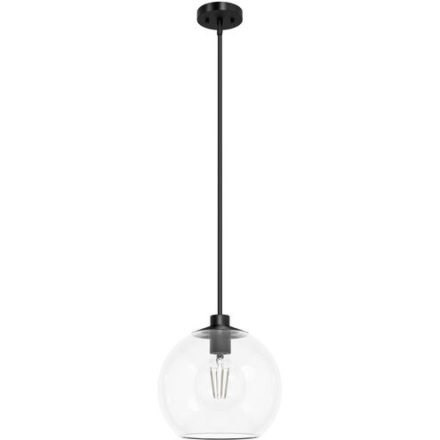 Xidane 1 Light 12 inch Matte Black Pendant Ceiling Light