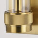 Bari LED 4.25 inch Satin Brass Wall Light