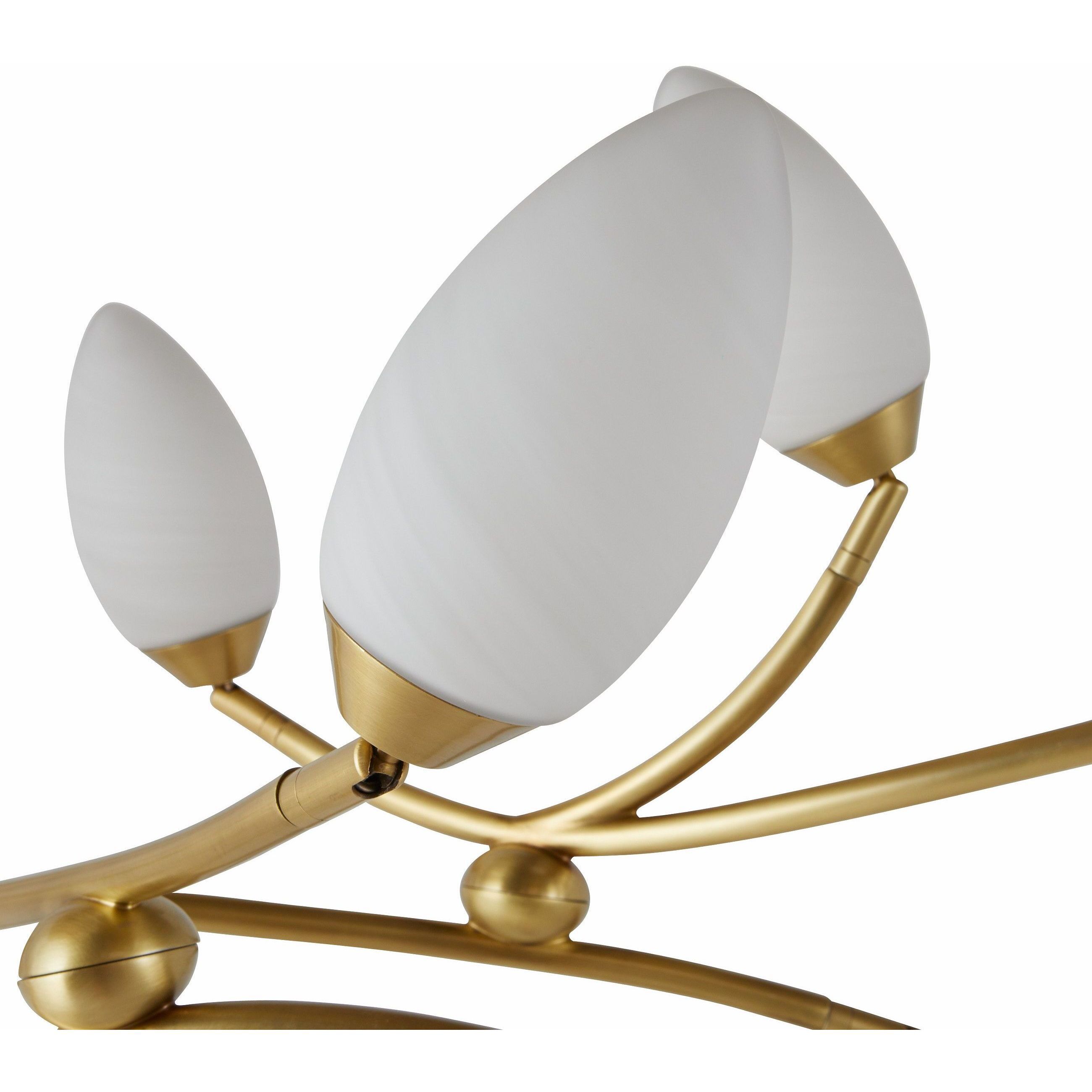 Ember 16 Light Antique Brass Chandelier Ceiling Light