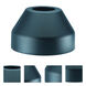 Cast Aluminum 5 inch Matte Black Exterior Lamp Post Flange Base Cover