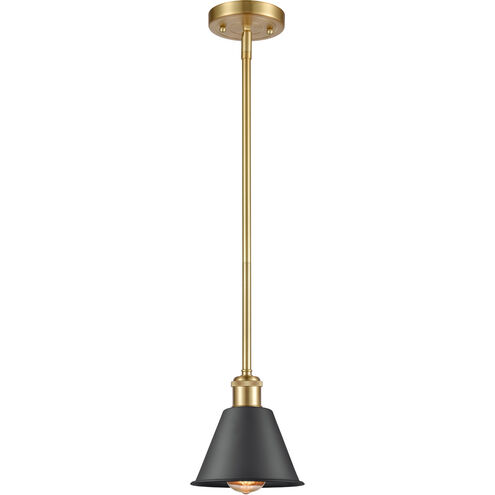 Ballston Smithfield 1 Light 7 inch Satin Gold Mini Pendant Ceiling Light