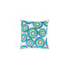 Miranda 22 X 22 inch Bright Blue and Grass Green Throw Pillow