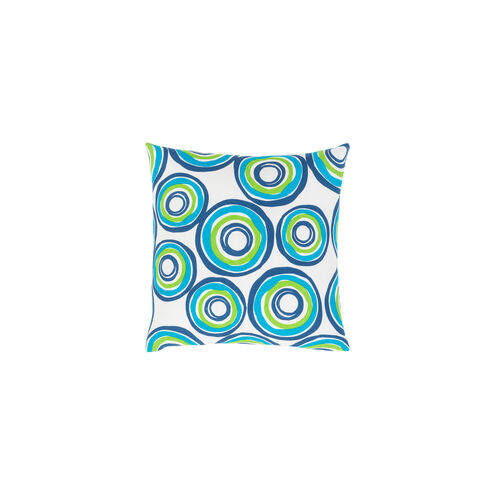 Miranda 20 X 20 inch Bright Blue and Grass Green Throw Pillow