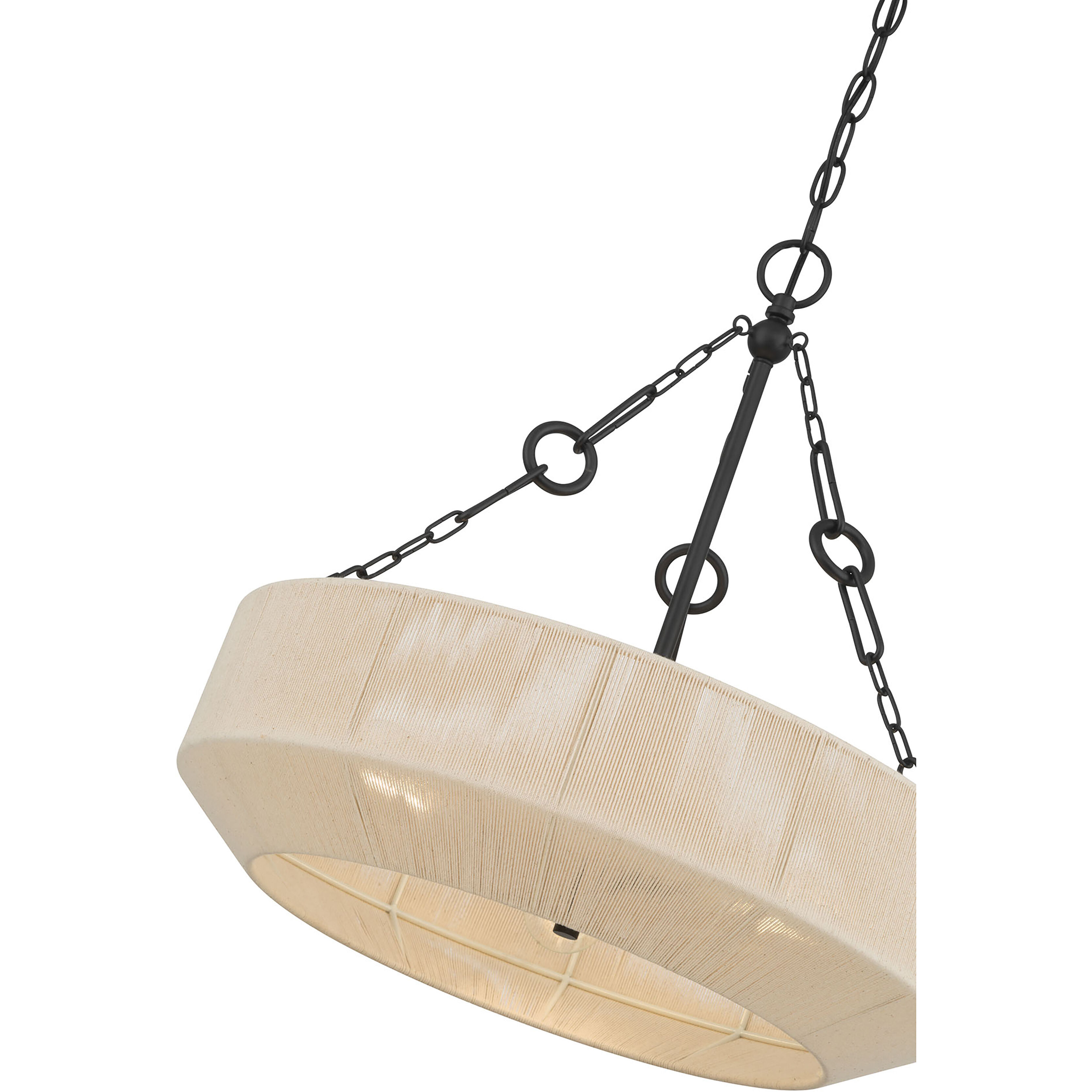 Tresselle 3 Light 20 inch Matte Black Pendant Ceiling Light