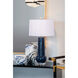 Wildwood 30 inch 100.00 watt Blue Glaze/Clear Table Lamp Portable Light