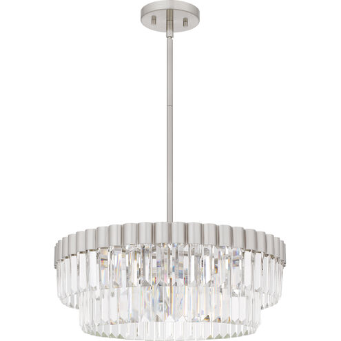 Starlight 4 Light 18.5 inch Brushed Nickel Pendant Ceiling Light, Large