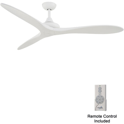 Vapor 60 inch Flat White with White Blades Ceiling Fan