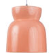 Radiance Collection 1 Light 8 inch Gloss Blush Pendant Ceiling Light
