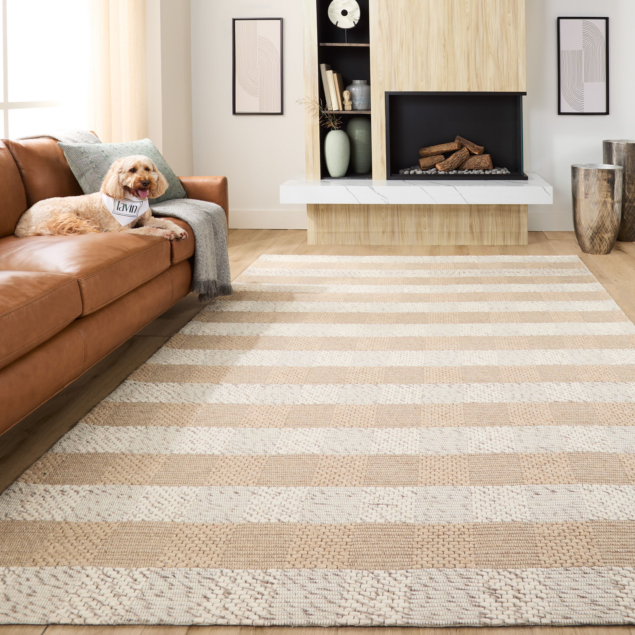 Jaya 90 X 63 inch Neutral Rug in 5 x 7