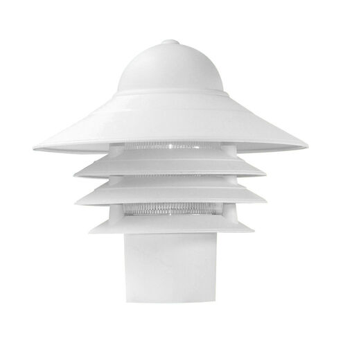 Mariner 1 Light 10 inch Textured White Exterior Post Mount Light