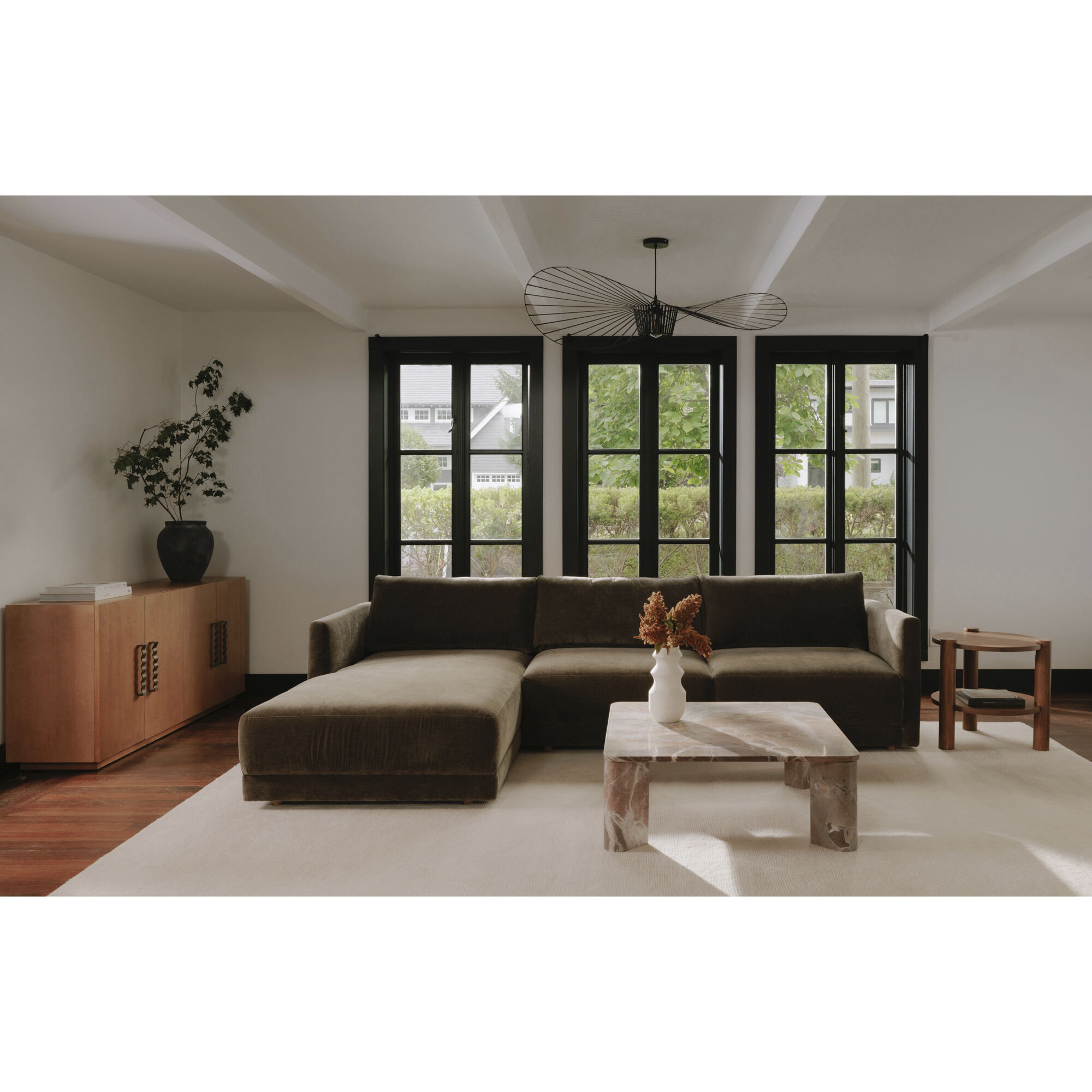 Bryn Green Sectional in Left, Left