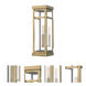 Hopewell 1 Light 15 inch Antique Brass Outdoor Wall Lantern