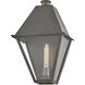 Heritage Endsley 1 Light 19.25 inch Blackened Brass Outdoor Wall Mount