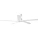 Aspen 70 inch Matte White Ceiling Fan