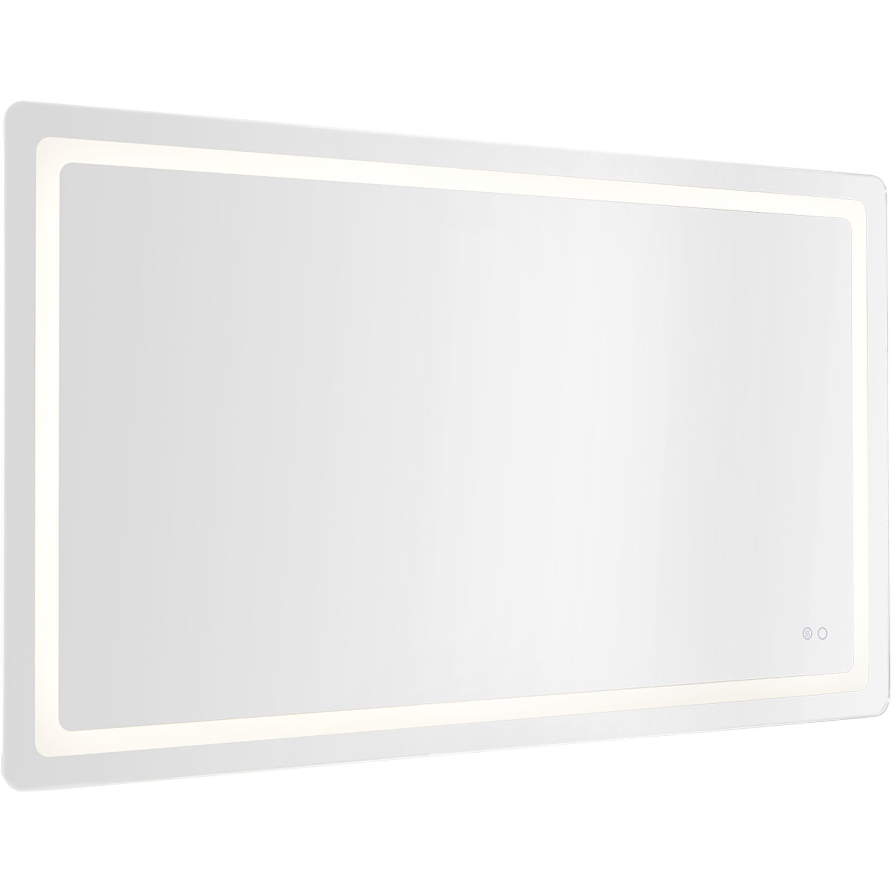 Seneca 60 X 36 inch Sandblasted Merc Edge Wall Mirror