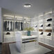 Pinpoint LED 16.38 inch Black Flush Mount Ceiling Light in 2700K, dweLED