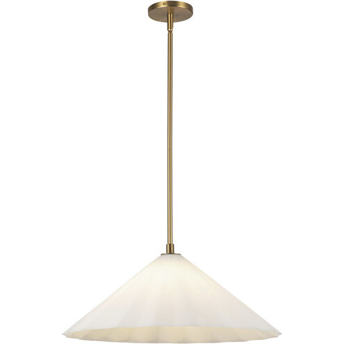 Alora Mood Serena 1 Light 20.5 inch Aged Gold Pendant Ceiling Light