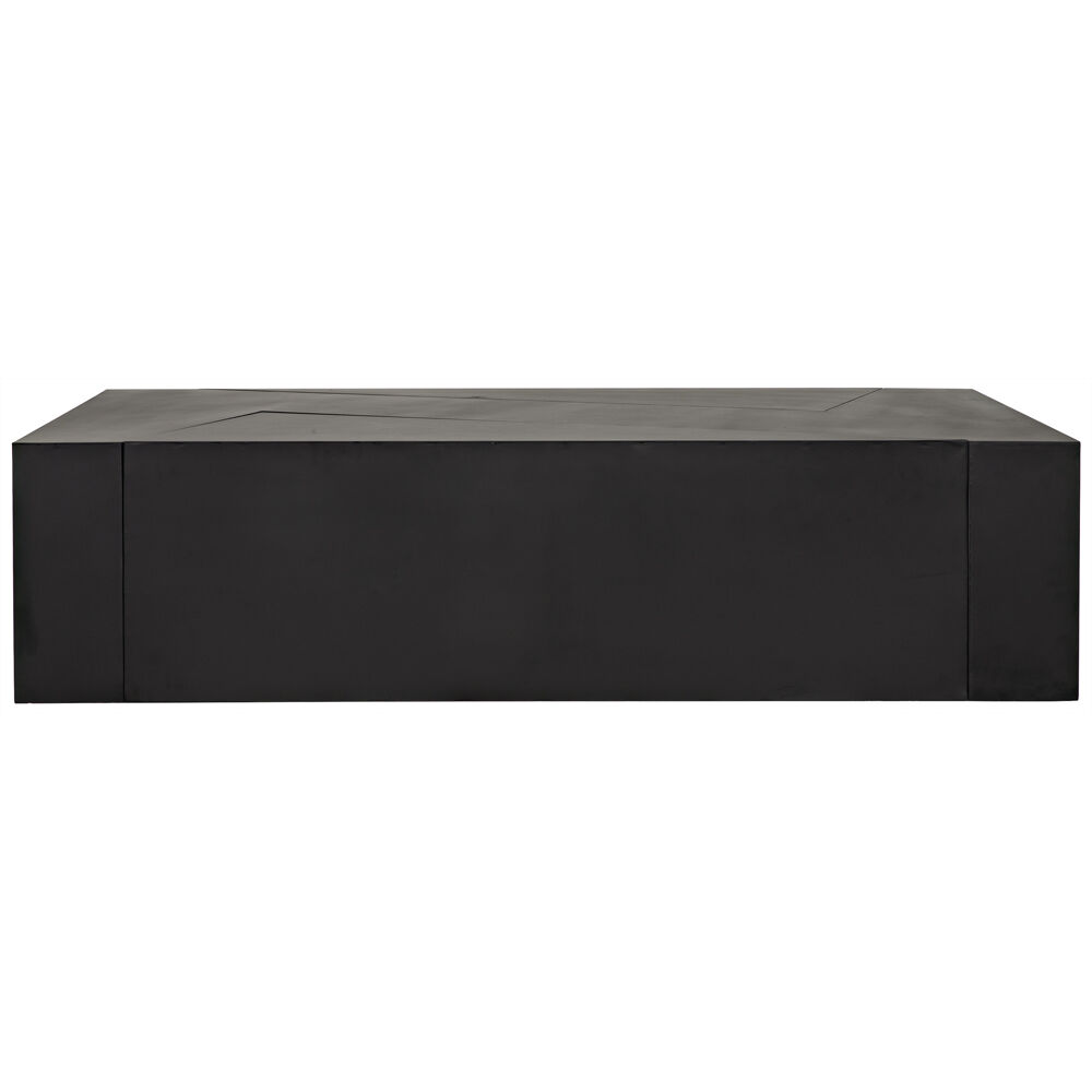 Element 68 X 36 inch Matte Black Coffee Table