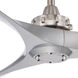 Aviation 60 inch Brushed Nickel/Silver with Silver Blades Ceiling Fan