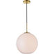 Baxter 1 Light 14 inch Brass Pendant Ceiling Light