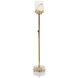 Leah 28 inch 25.00 watt Honey Brass and Alabaster Buffet Lamp Portable Light