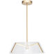 Talon LED 19.6 inch Brushed Brass Pendant Ceiling Light