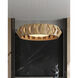 Plunge 1 Light 30 inch Toffee/Brass/White Chandelier Ceiling Light