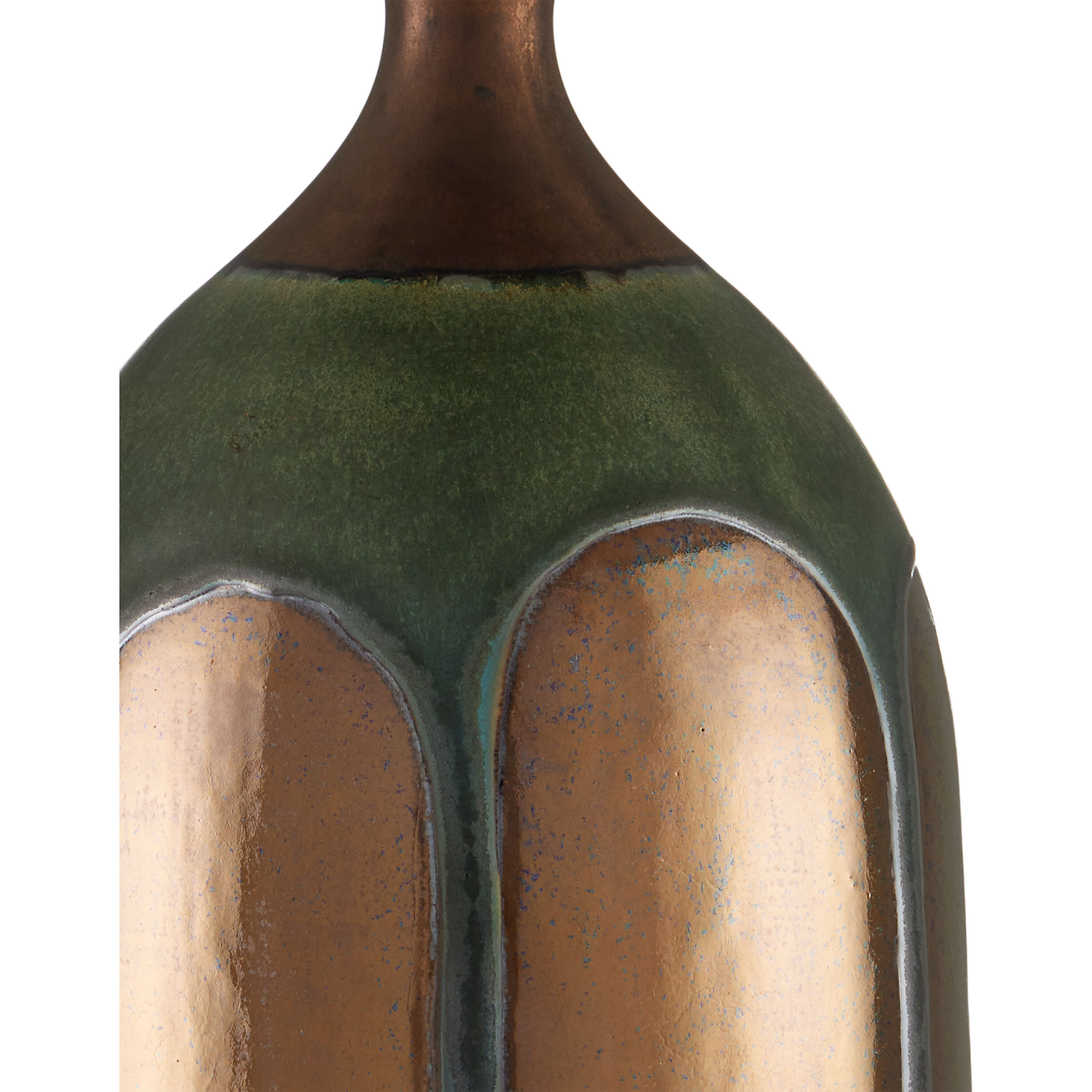 Cuprum 26 inch 150 watt Dark Green/Copper Table Lamp Portable Light