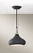 Belle 1 Light 10 inch Black Pendant Ceiling Light, Medium