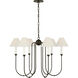 Amber Lewis Ingela LED 36 inch Modern Iron Chandelier Ceiling Light
