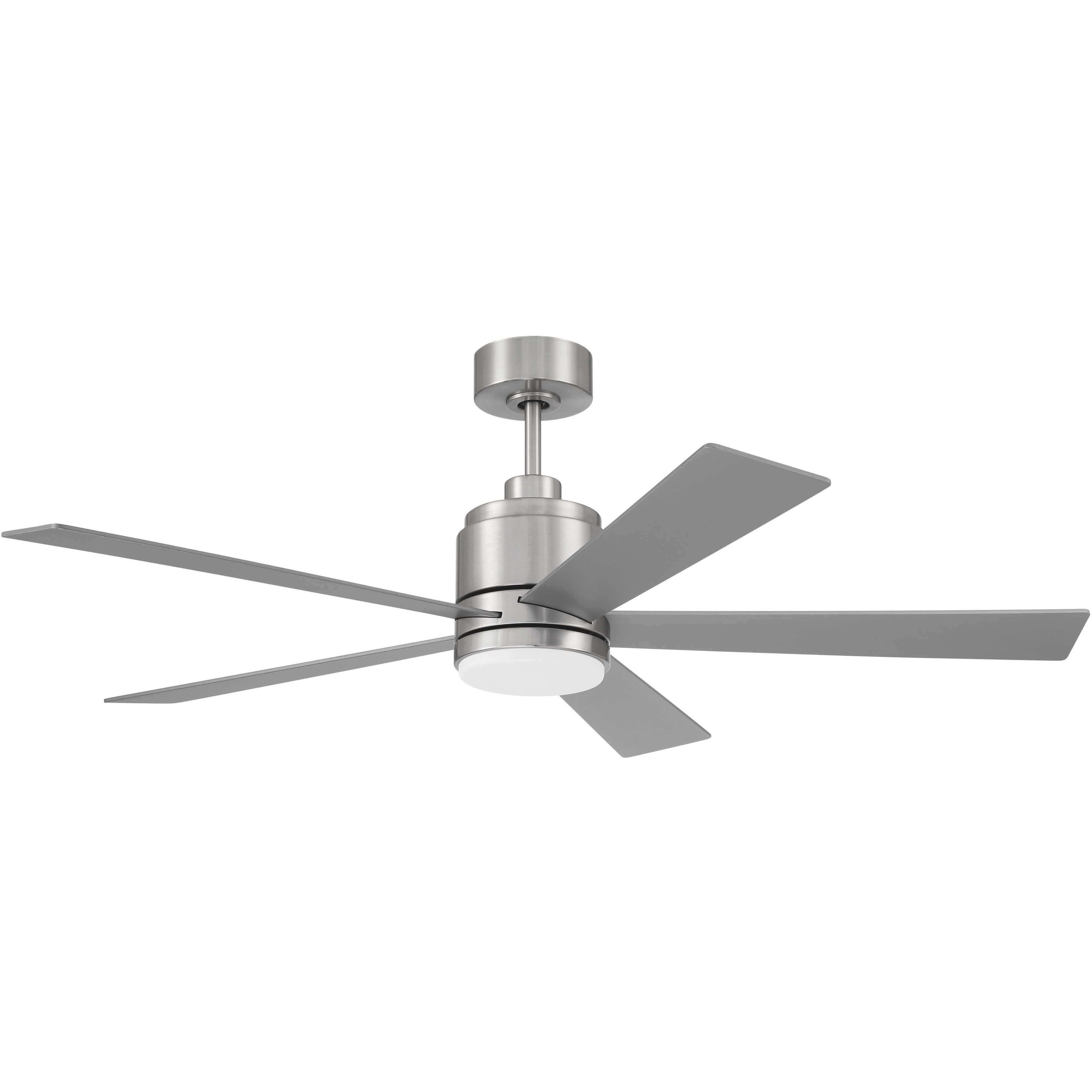 McCoy 52 inch Brushed Polished Nickel with Brushed Nickel Blades Fan