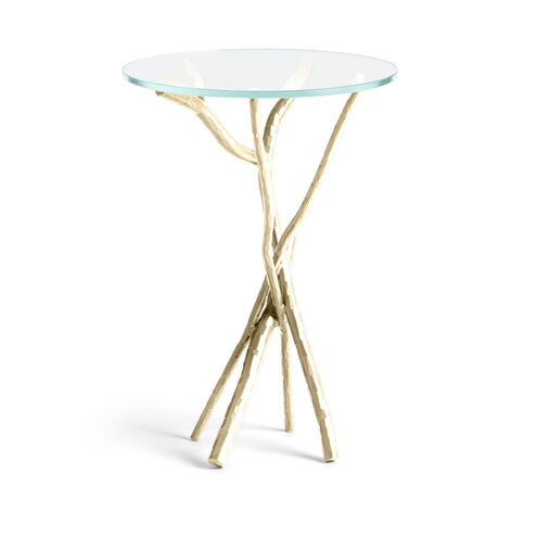 Brindille 18 inch Modern Brass Accent Table