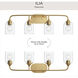 Ilia 4 Light 31 inch Brushed Gold Bath Vanity Wall Light