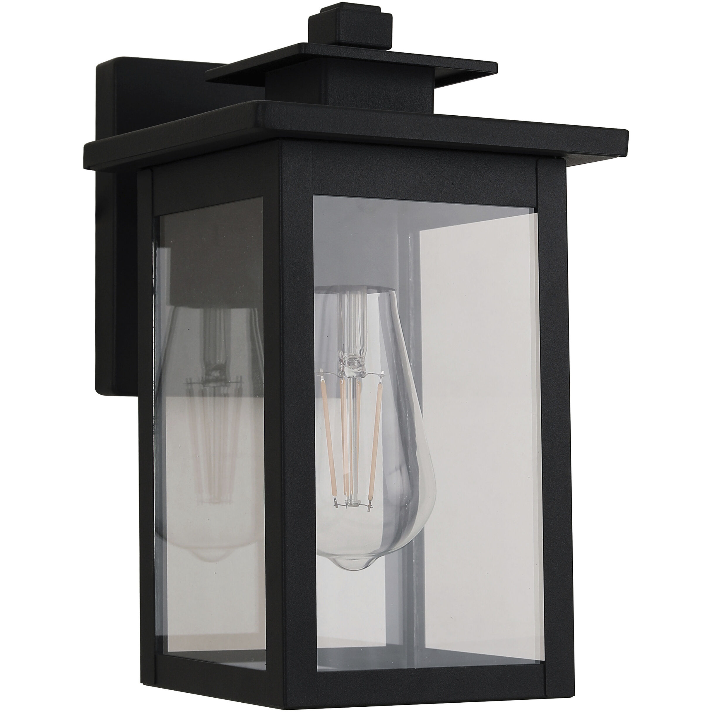 Rock Creek 1 Light 10.25 inch Textured Black Outdoor Wall Lantern