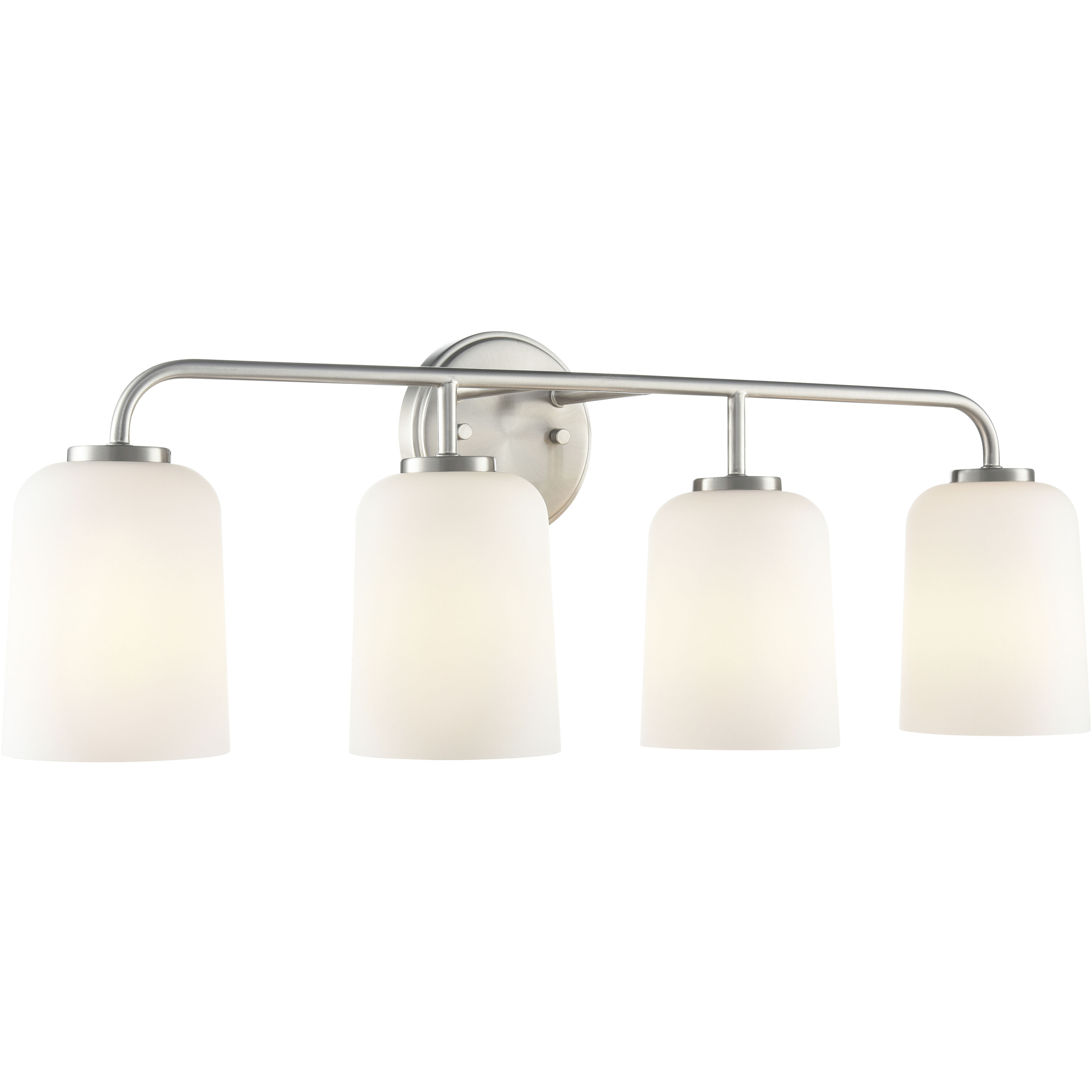 Laphia 4 Light 28 inch Brushed Nickel Bathroom Vanity Light Wall Light