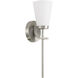 Drake 1 Light 5 inch Brushed Nickel Sconce Wall Light