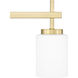 Wilburn LED 31 inch Satin Brass Bath Light Wall Light