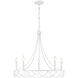 Stella 5 Light 26 inch Distressed White Chandelier Ceiling Light