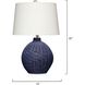 Cape 22 inch 150.00 watt Indigo Blue Table Lamp Portable Light
