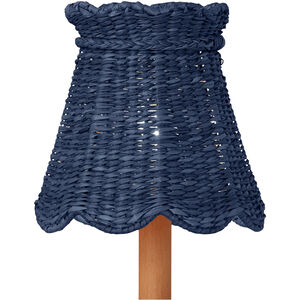 Annabelle Indigo 6 inch Tapered Chandelier Shade, Suzanne Duin Collection