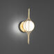 Skyla LED 7.63 inch Vintage Brass Wall Sconce Wall Light