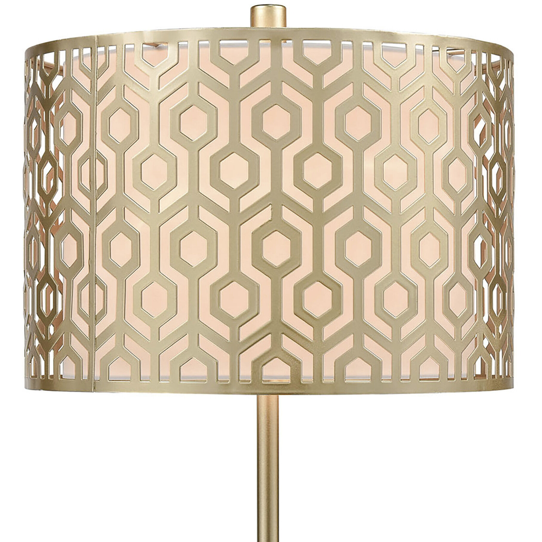 Meliton 26 inch 100 watt Champagne Gold Table Lamp Portable Light