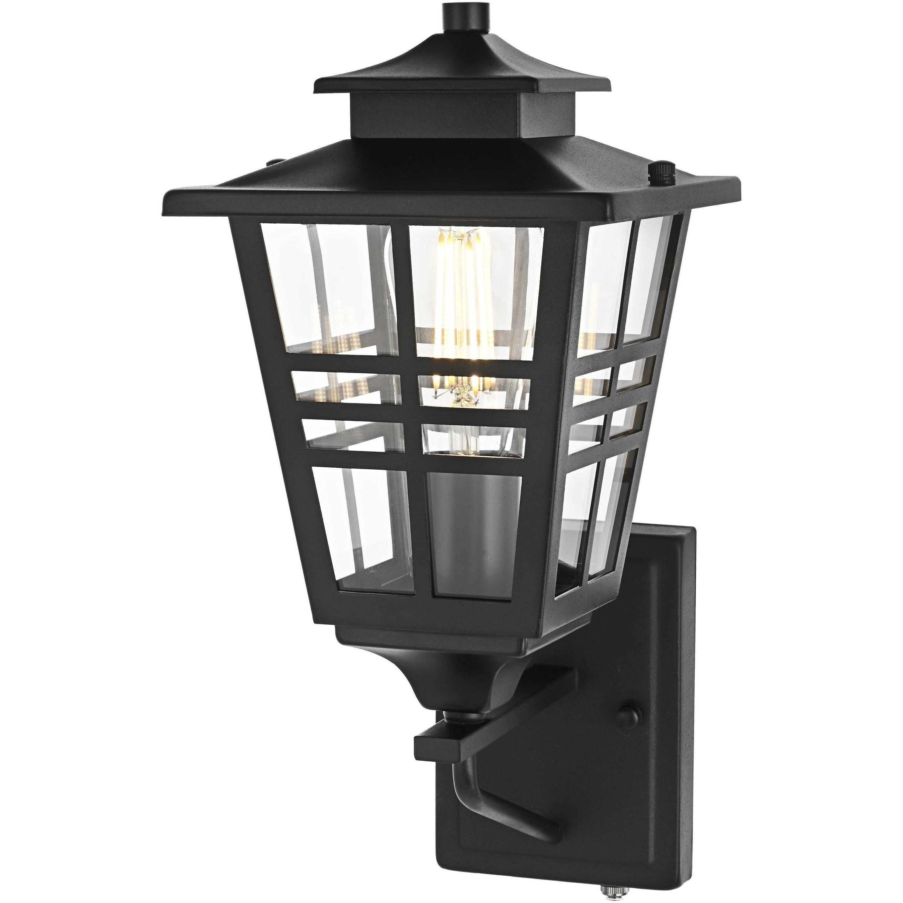 Macon 1 Light 15 inch Black Outdoor Wall Sconce