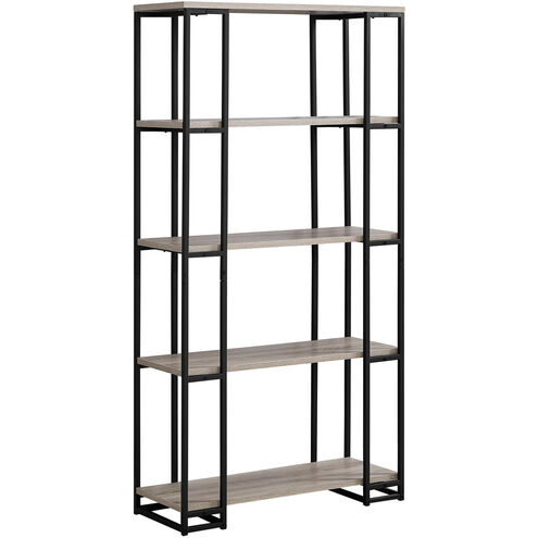 Munhall Dark Taupe and Black Bookcase