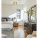 Cape Harbor 2 Light 12 inch Rubbed Brass Flush Mount Ceiling Light