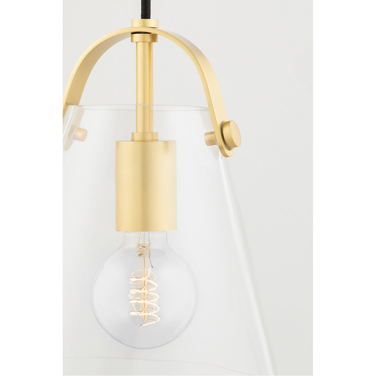Karin 1 Light 12.75 inch Aged Brass Pendant Ceiling Light