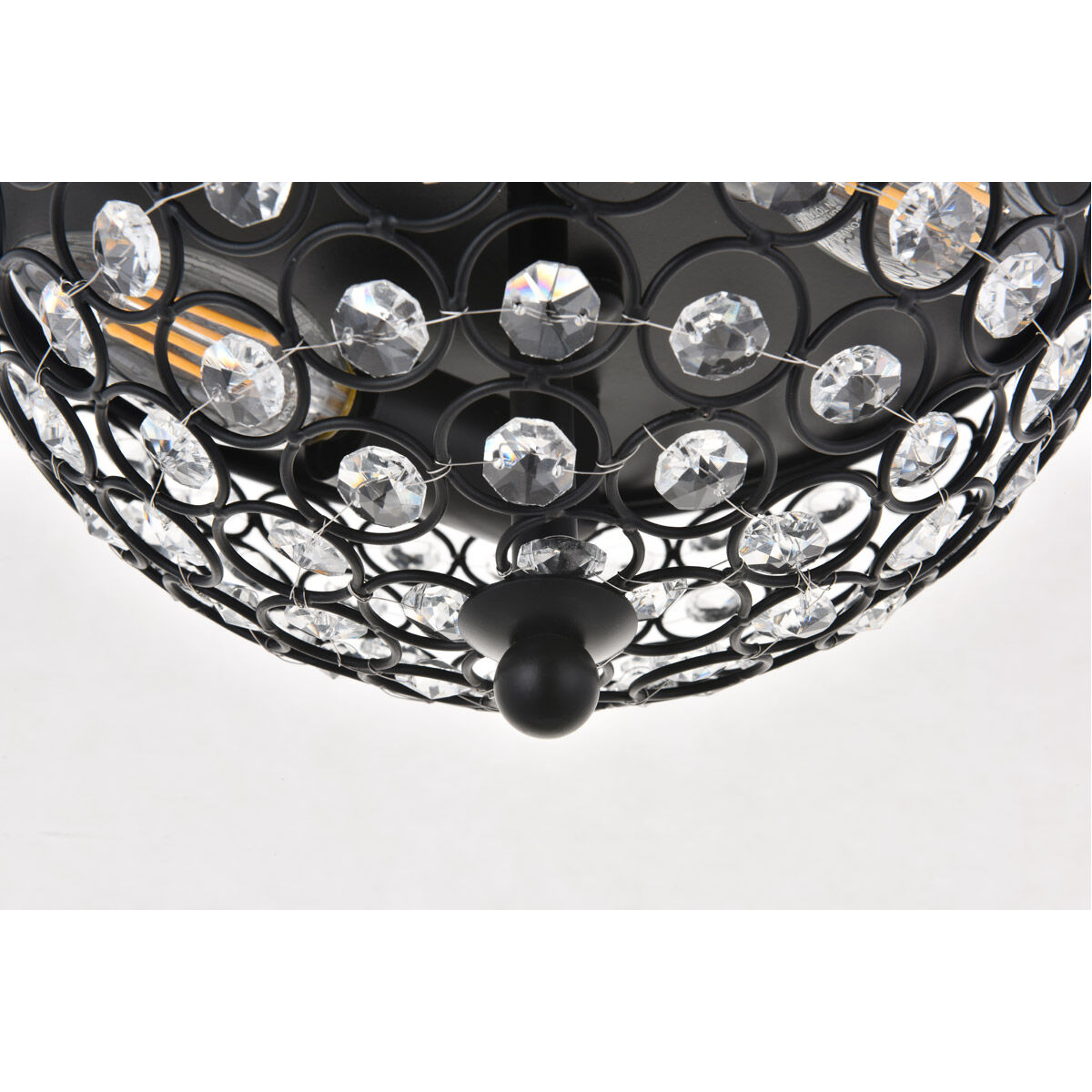 Taye 2 Light 10 inch Matte Black Flush Mount Ceiling Light