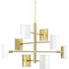 Point Dume™ Wandermere 8 Light 40 inch Brushed Brass Chandelier Ceiling Light, Jeffrey Alan Marks, Design Series